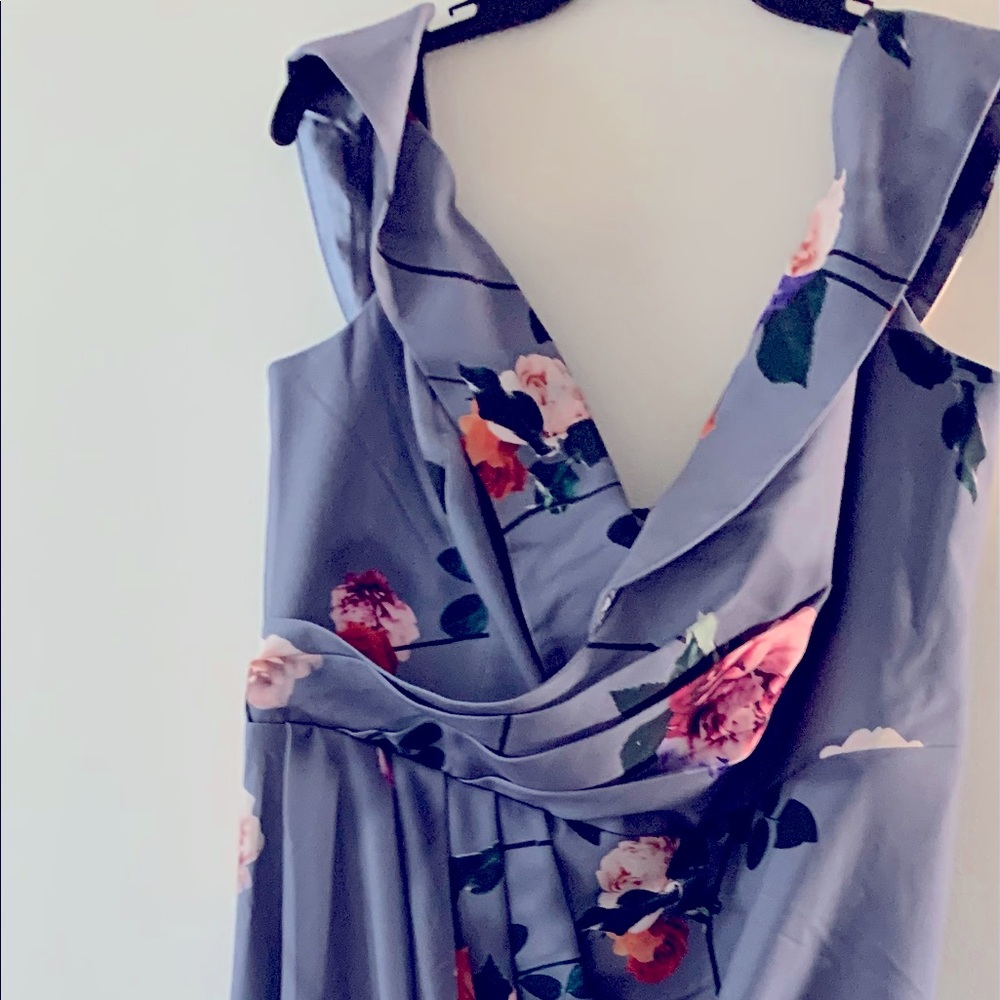 Blue Plus size dress